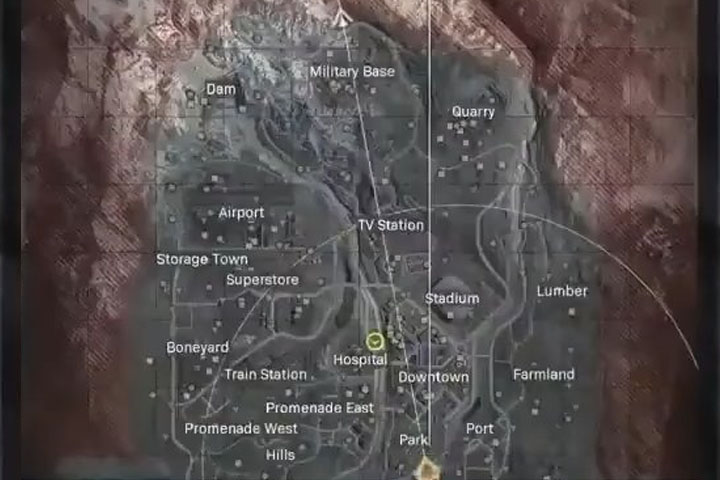 Call of Duty : Map Warzone, la carte du Battle Royale