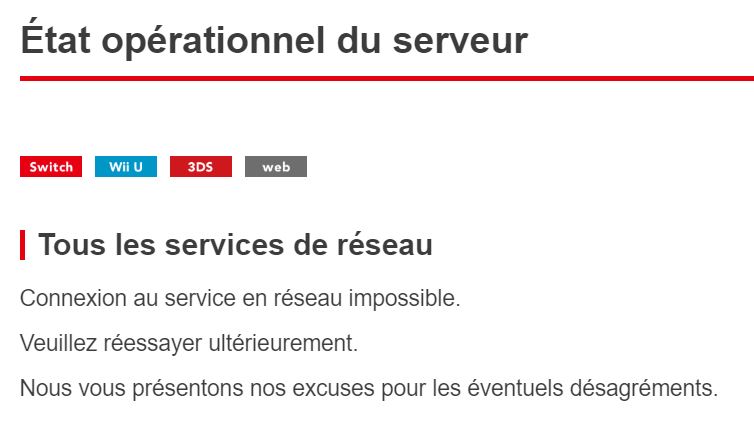 Nintendo Switch : impossible de se connecter, des bugs de connexion