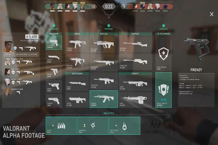 VALORANT : Armes, liste et détails de l’arsenal du FPS de Riot Games