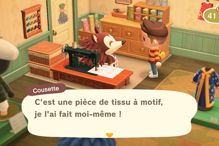 Animal Crossing New Horizons : Cousette, motifs offerts pour la personnalisation de meubles