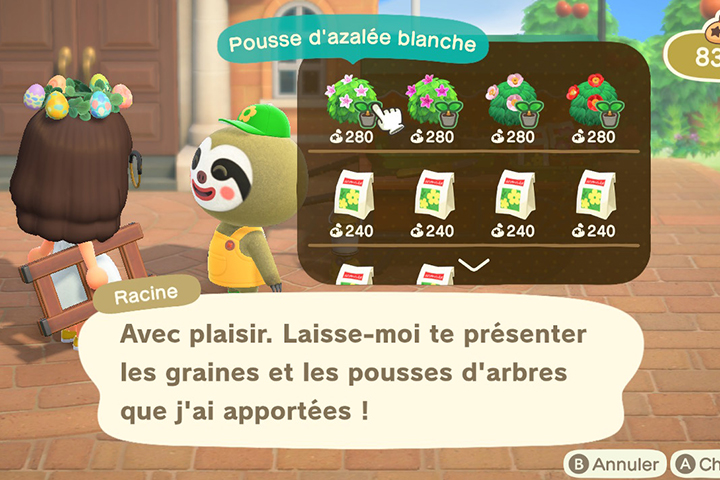 Liste et saisons des buissons dans Animal Crossing : New Horizons