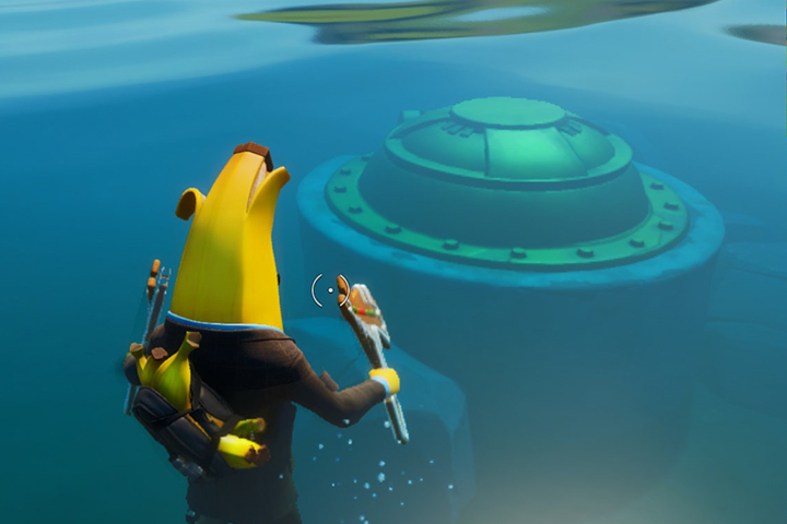 Fortnite : Nager au-dessus des écoutilles de l’Agence, défi Assaut de l’Agence