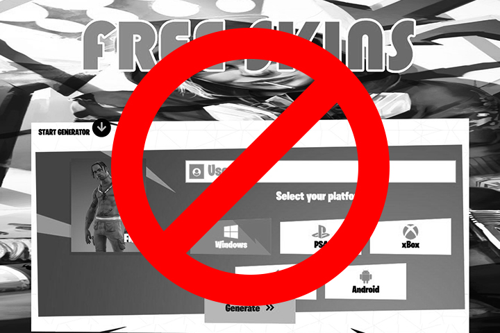 Fortnite Skin USA, infos sur un site à éviter