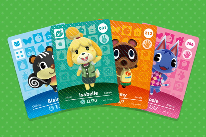 Boosters et cartes amiibos Animal Crossing : New Horizons sur Switch