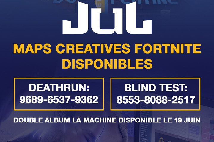 Jouer les maps de Jul sur Fortnite, blind test et deathrun