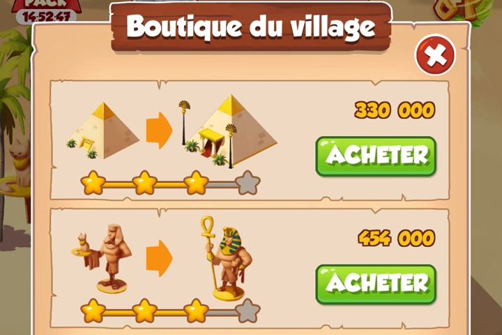 Prix des villages dans Coin Master