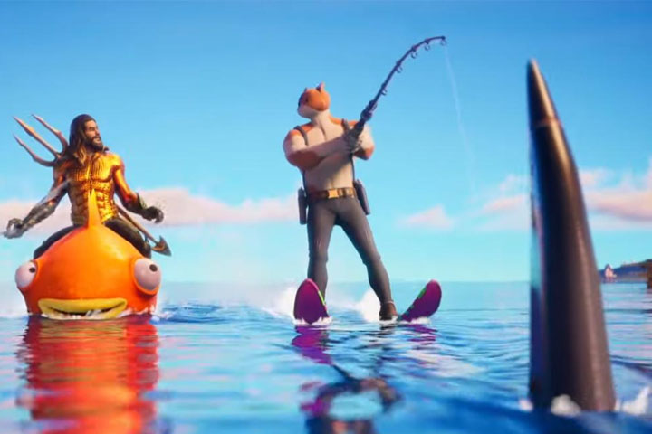 Fortnite : Surfer derrière un requin dans la saison 3