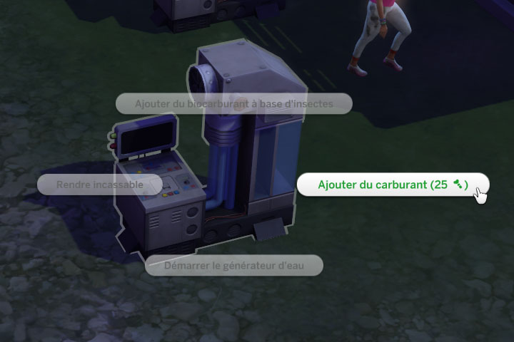 Sims 4 : Carburant pour allumer les générateurs d’eau et électricité dans l’extension écologie