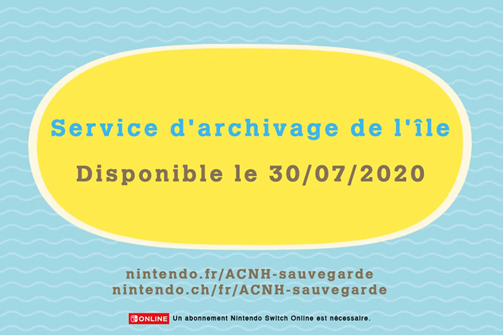 Service d’archivage et de restauration sur Animal Crossing : New Horizons, comment marche la sauvegarde ?