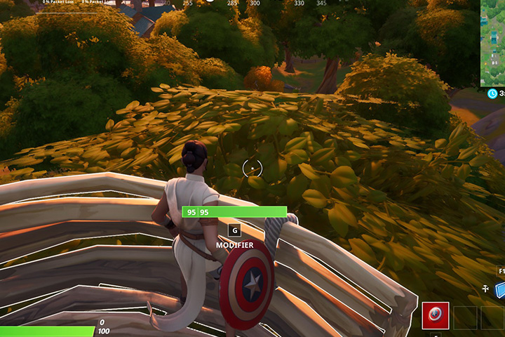 Fortnite : Collecter les anneaux au-dessus de Weeping Woods, défi semaine 7