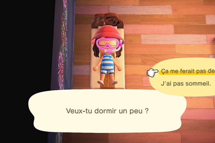 Lit de Serena dans Animal Crossing : New Horizons, à quoi il sert ?