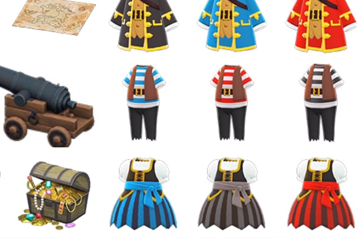 Pirate, tous les meubles de Gullivarrr dans Animal Crossing : New Horizons