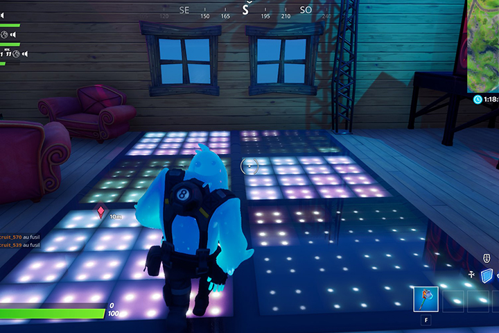 Fortnite : Danser pendant 10s sur la piste de danse de la villa des skieurs, défi semaine 10