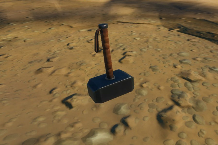 Marteau de Thor et cratère dans Fortnite, emplacement