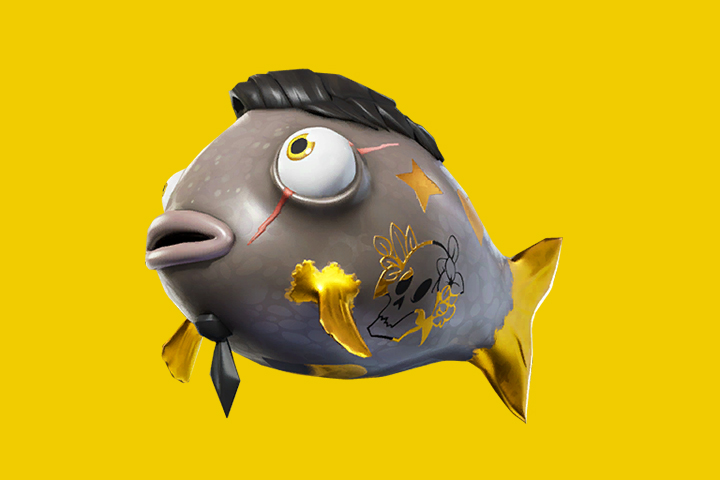 Poisson Midas et canne à pêche de pro en saison 4 de Fortnite, inventaire légendaire