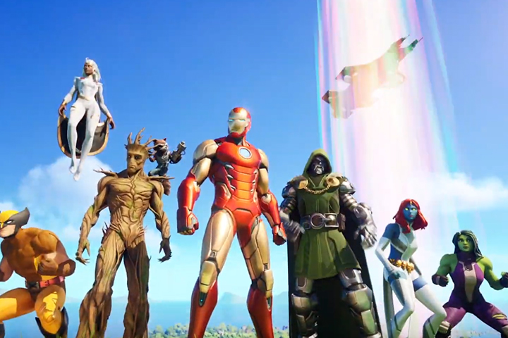Trailer saison 4 de Fortnite, des skins Marvel dévoilés