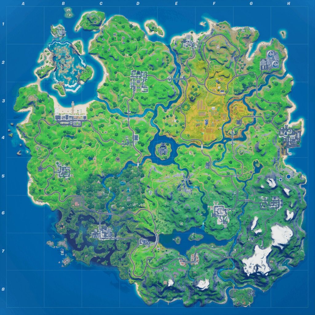 Map saison 4 Fortnite, nouvelle carte au patch 14.00