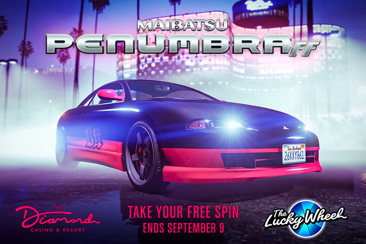 GTA 5 Online : La Maibatsu Penumbra FF est la voiture du podium du casino