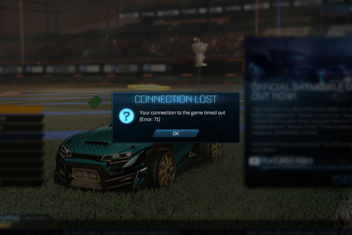 Code d’erreur 71 ou error 71 sur Rocket League, comment le résoudre