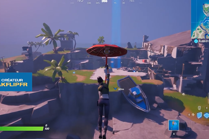 Fortnite : Atterrir à Sharky Shell et finir dans le top 25, défi semaine 9 saison 4