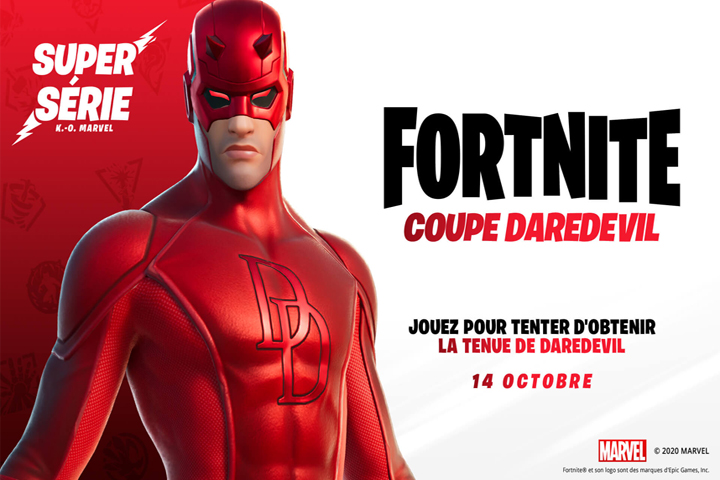 Coupe Daredevil sur Fortnite pour la Super Série K.-O. Marvel, dates et récompenses