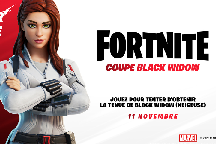 Coupe Black Widow Fortnite, comment y participer et gagner le skin ?