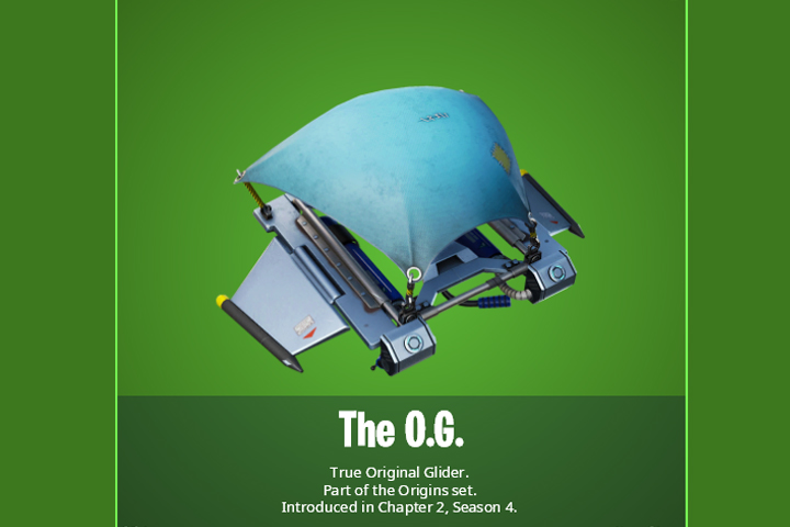 Planeur Origine du chapitre 1 dans Fortnite, comment l’avoir ?