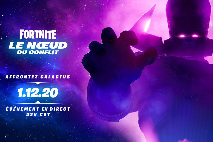 Galactus sur Fortnite, événement Noeud du conflit pour la saison 5