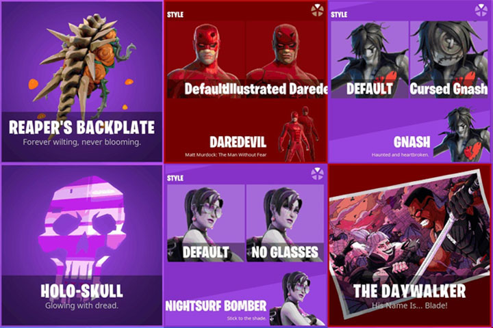 Fortnite : Nouveaux skins leak au 14.50