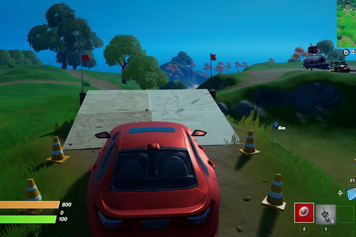 Fortnite : Conduire à travers des cercles enflammés, défi et quête saison 5