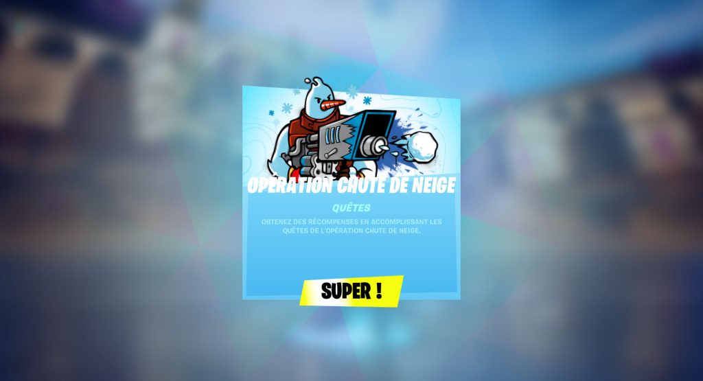 Accomplir des quêtes d’Opération Chute de neige dans Fortnite, comment avoir les skins ?