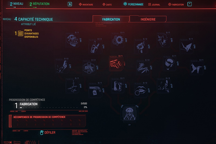 Compétences Cyberpunk 2077, les meilleurs perks