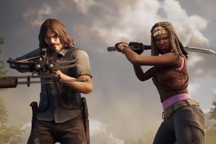 Walking Dead dans Fortnite, des skins dans la boutique