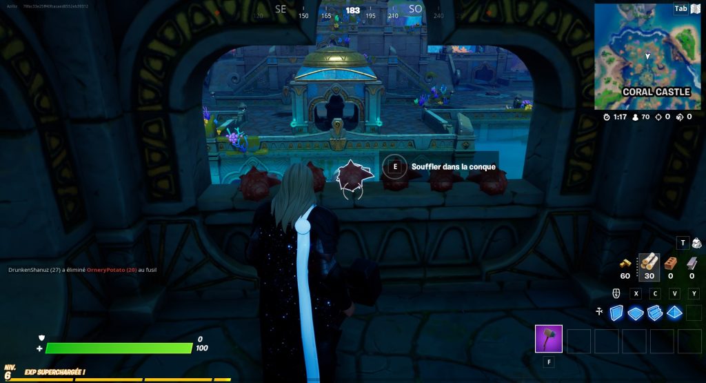 Où sont les copains du corail dans Fortnite ?