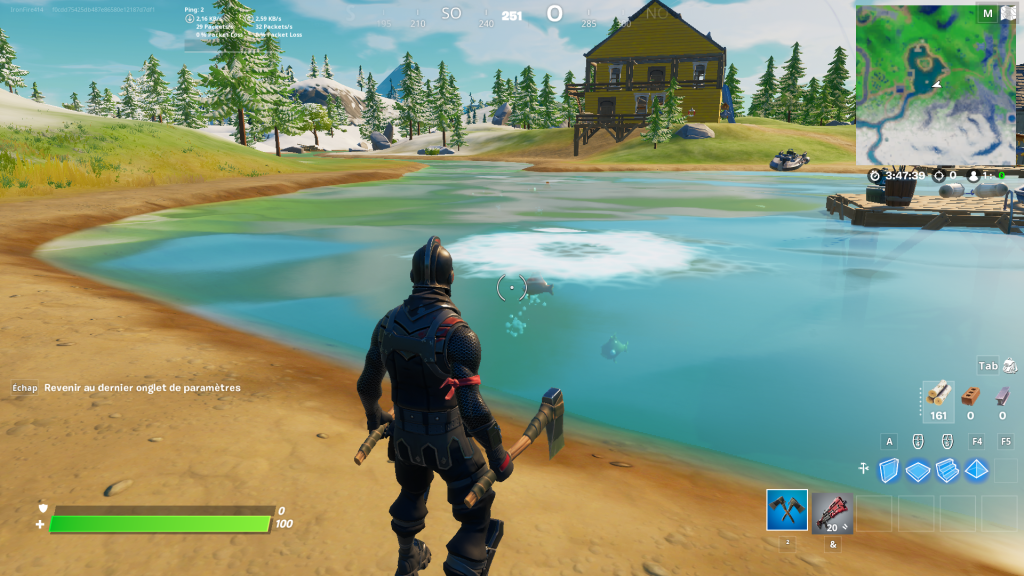 Où est le lac des Canoës dans Fortnite ?
