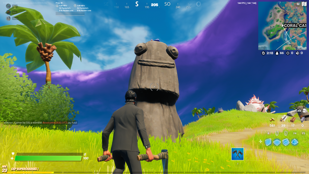 Fortnite : Utiliser une émote devant les statues de pierre , défi et quête semaine 9 saison 5