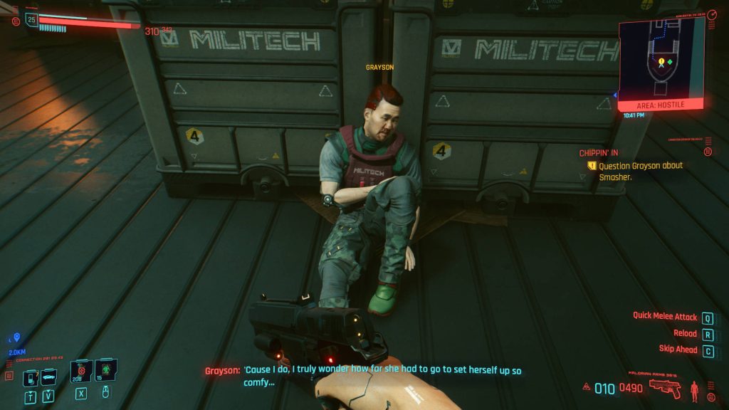 Grayson Cyberpunk 2077, faut-il le tuer ou non dans Chippin’In ?