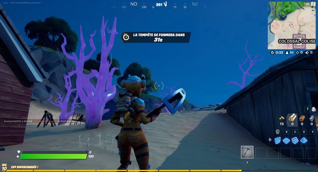 Fortnite : Détruire des arbres de cristal, défi et quête semaine 13