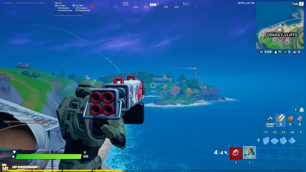 Quadrilanceur Fortnite, où trouver l’arme exotique ?