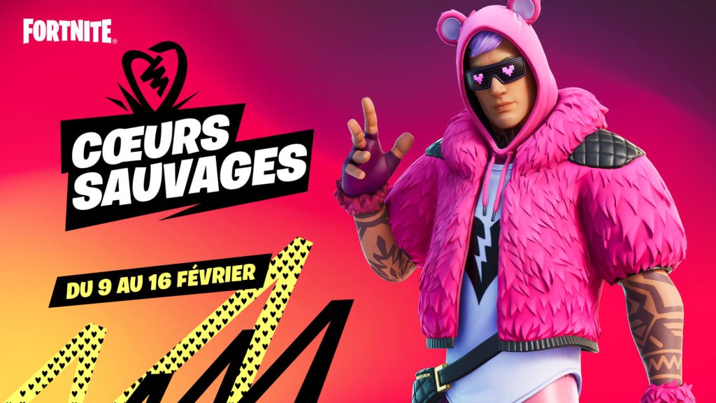fn gg HeartsWild, la Saint Valentin sur Fortnite avec l’event Coeurs Sauvages
