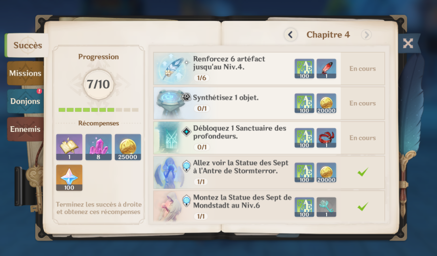 Genshin Impact Niveau d’aventurier, comment l’augmenter rapidement ?