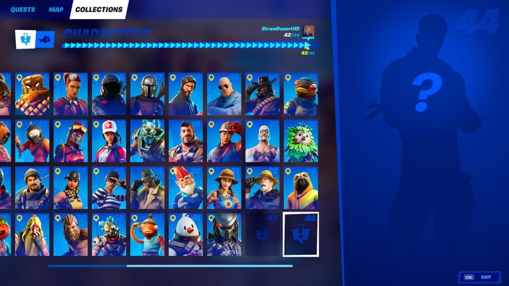 Les personnage 43 et 44 de Fortnite ne sont pas encore dans le jeu