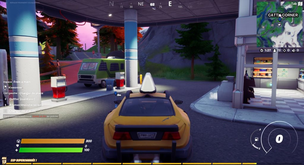 Fortnite : Laisser une voiture à la station-service à Lazy Lake ou Catty Corner, défi et quête semaine 14