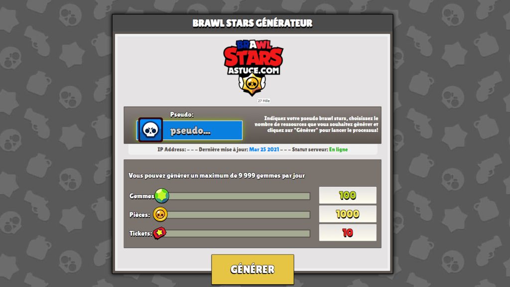 Générateur de gemmes Brawl Stars sans vérification humaine 2021, des sites à éviter