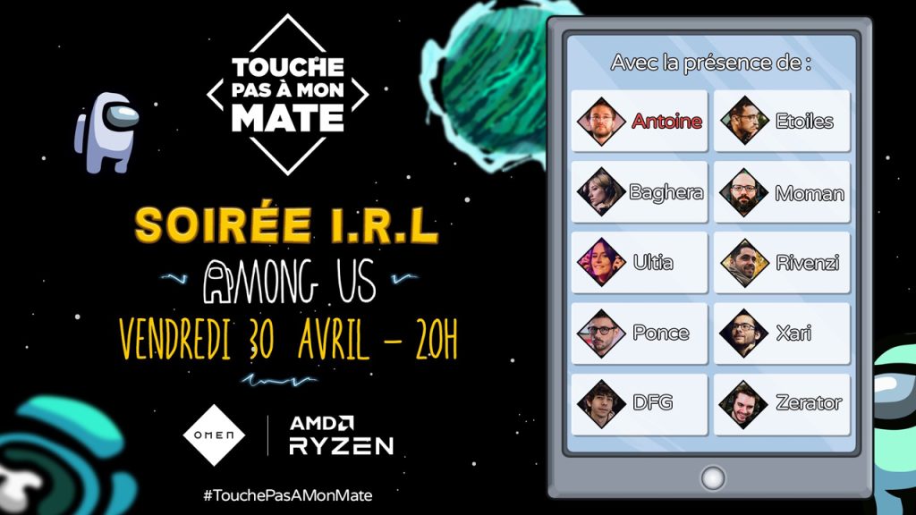 Among Us IRL sur Twitch, comment suivre l’émission TouchePasAMonMate ?