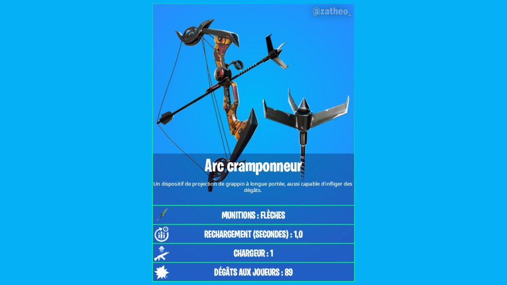 Arc Grappin dans Fortnite, comment l’obtenir ?