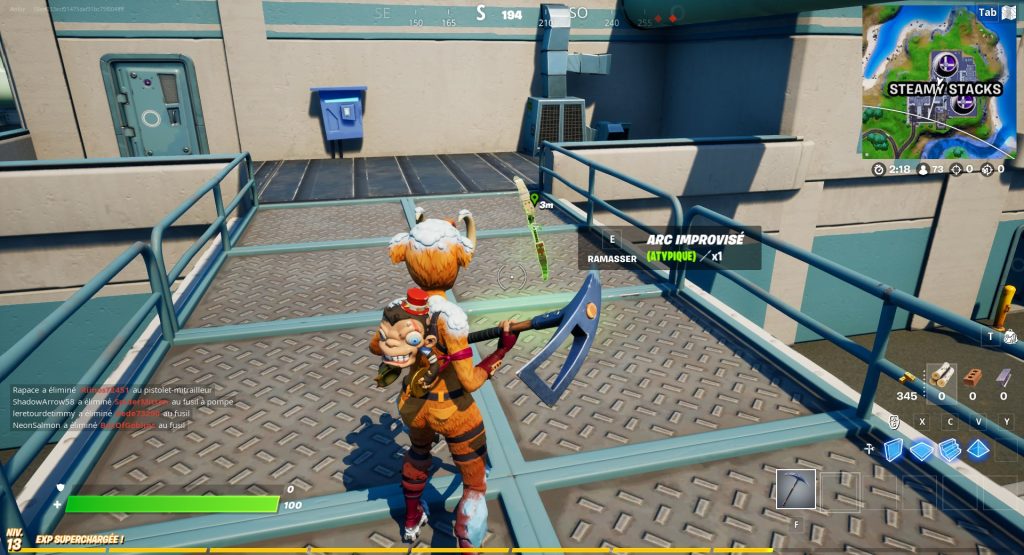 Armes improvisées Fortnite, comment en avoir et où en trouver ?