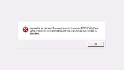 msvcp140 dll introuvable, erreur Minecraft, comment la résoudre ?