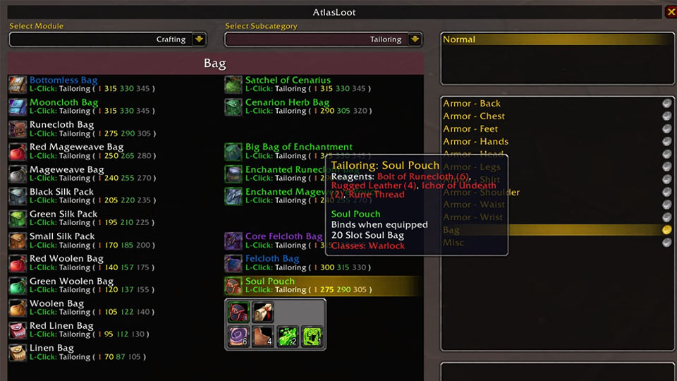Atlas Loot Burning Crusade WoW Classic, comment télécharger l’addon ?