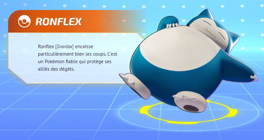 Ronflex (Snorlax) Pokemon Unite, meilleurs build, moves et objets